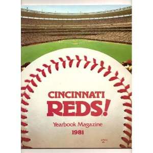  1981 cincinnati reds official yearbook program ROSE: MLB 