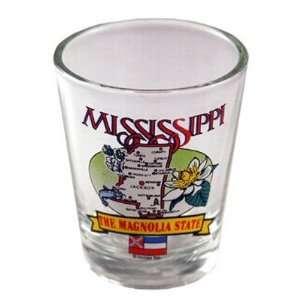  Mississippi State Elements Map Shot Glass: Kitchen 