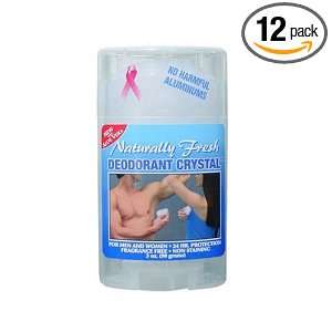 Naturally Fresh Deodorant Crystal Wide Stick W/aloe, 3 Ounce Packages 