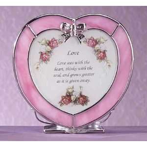  Glass Love Heart Tealight Holder 
