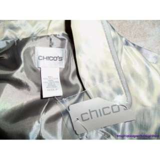Chicos Chicos Jacket 3 Gray Animal Print Waterproof  