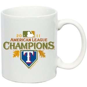 Texas Rangers 2011 American League Champions11oz. White Ceramic C 