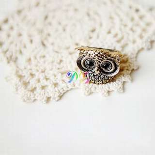 Vintage Bird Jewelry Cute Owl Pendant Ring Girl Gift US  