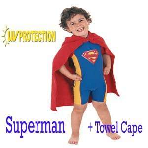  SunSmart   UV Superman 1 Piece + Towel Cape   Size 3 (24 