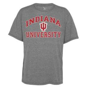  Indiana Hoosiers Old School Grey Vintage Tri Blend T Shirt 
