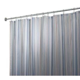 Park B. Smith Picardy Stripe Watershed Shower Curtain, Sky Blue/White