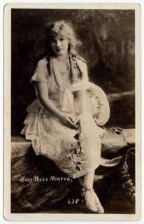 Real Photo Postcard of Mary Miles Minter  