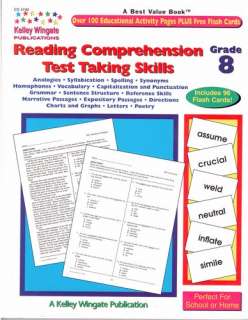 Reading Comprehension Test Taking Skills Grade 8 (CD 3740 