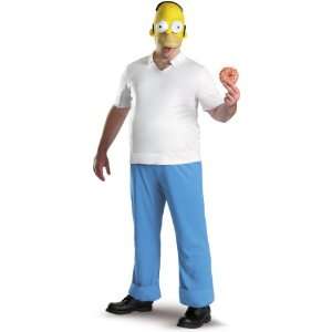 Lets Party By Disguise Inc The Simpsons   Homer Deluxe Adult Costume 