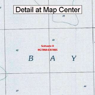 USGS Topographic Quadrangle Map   Scituate R, Massachusetts (Folded 