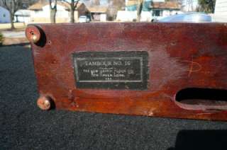 New Haven Mahogany Tambour Shelf Mantle Clock Case Dial Bezel Restore 
