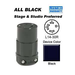  Leviton 2713 B L14 30R All Black Connector Industrial 