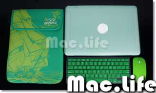 SALE F Macbook White 13 Hard Case+Key Skin+Mouse+Bag  