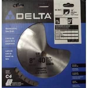  Delta 35 7671 8 Inch by 40T TCG Carbide Tipped Saw Blade 