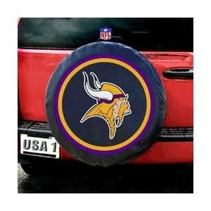   Vikings NFL Spare Tire Cover by Fremont Die (Black)