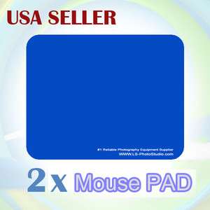 2pcs Non Slip Mice Pad Mat Mousepad Mouse Pad Blue Color 847263098166 