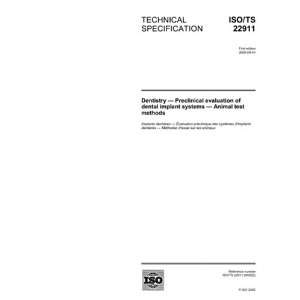 /TS 229112005, Dentistry   Preclinical evaluation of dental implant 
