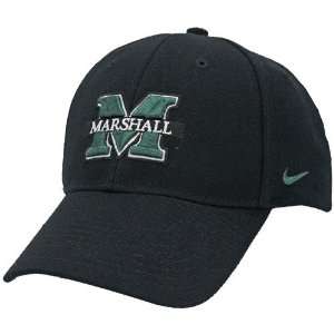  Nike Marshall Thundering Herd Black Wool Classic III Hat 