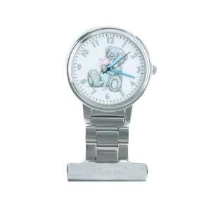   You  Bear Silver With White Face Nurses Fob Watch Gift: Home & Kitchen