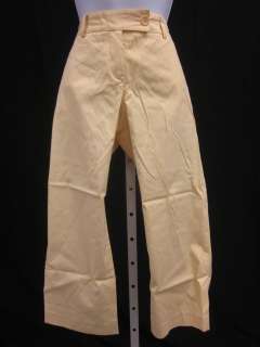 THEORY Yellow Capri Cropped Pants Slacks Trousers Sz 6  