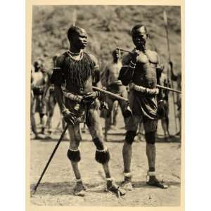  1930 Africa Nuba Dancers Costume Sudan Hugo Bernatzik 