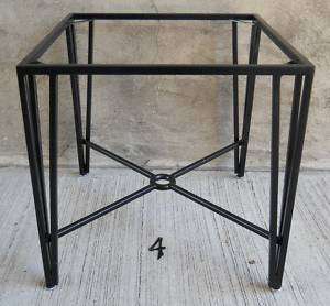 Vintage 24 Square Machine Age Metal Table Base  