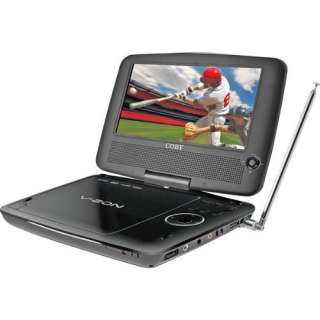 Coby Tfdvd7389a 7 Swivel Screen Portable Dvd/cd/ Player W/built in 