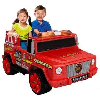  Kid Trax Red Fire Engine Electric Ride On: Toys & Games