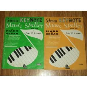 John W Schaum Keynote Music Speller for Piano or Organ (2 