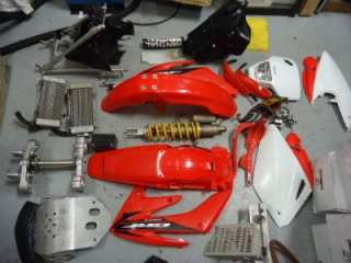 HONDA CR250X MOTORCYCLE COMPLETE BODY AND PARTS KIT PLASTIC SHOCK 