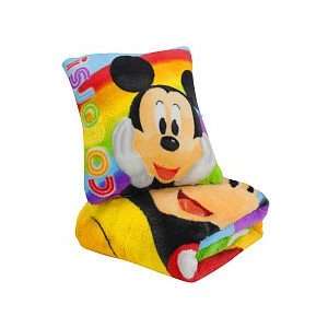 Mickey Mouse Micro Plush Pillow & Blanket Set: Toys 