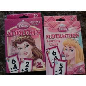  Disney Princess Addition and Subtraction Learning Cards 