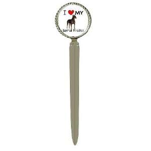  I Love My German Pinscher Letter Opener: Office Products