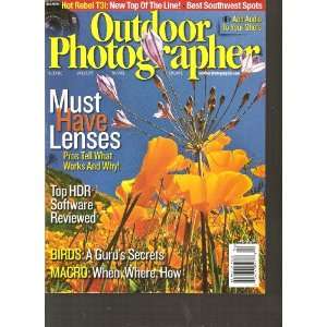  Outdoor Photographer Magazine (Must have lenses, April 