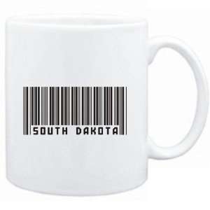  Mug White  BAR CODE South Dakota  Usa States