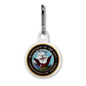  US NAVY Military Armed Forces Heroes 1 inch White Zipper 