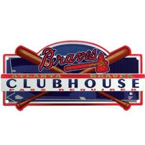 Atlanta Braves   Locker Room Sign MLB Pro Baseball:  Sports 
