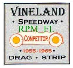 Vineland Speedway Drags (NJ) Vintage Racing Decal   New  