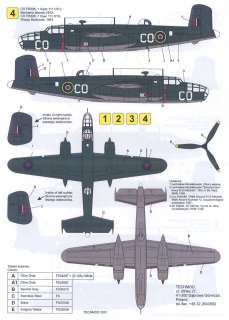 Techmod Decals 1/48 B 25C MITCHELL II Bomber  
