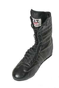 New, Black, Leather, Boxing Boots  