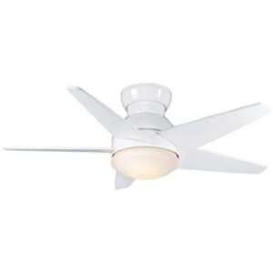  44 Casablanca Isotope Snow White Hugger Ceiling Fan: Home 