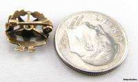   EASTERN STAR   Vintage Masonic 10k Gold Enameled OES Member Pin  