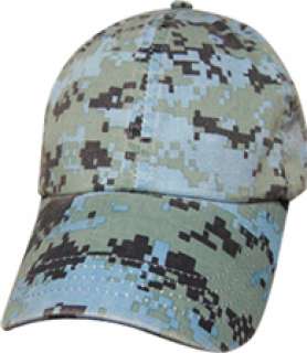 Digital Camo Military Hat Ball Cap   Assorted Styles  