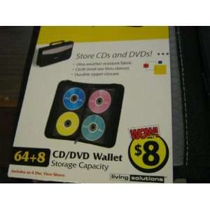 CD DVD WALLET   64 DISC CAPACITY + 8 DISC CAPACITY CAR VISOR SLEEVE 
