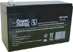 NEW* 12V 7AH SLA Power Patrol Backup Battery SEC1075  