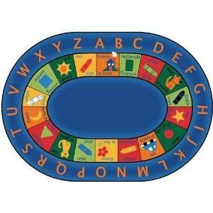  Bilingual Circletime Oval Preschool Rug by Carpets for 