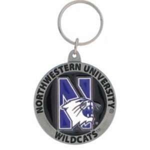 NCAA Team Logo Key Ring   Northwestern Wildcats:  Sports 
