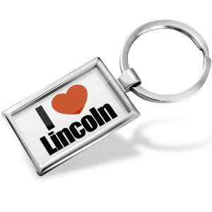 Keychain I Love Lincoln region: Nebraska, United States   Hand Made 