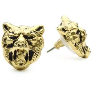  Jenny Bird Hear Me Roar Lion Stud Earrings Jewelry