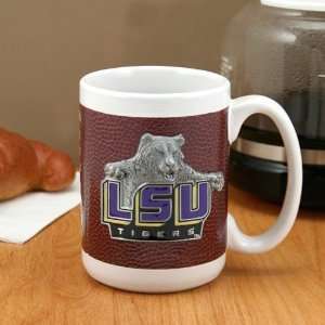 LSU Tigers Pewter Logo Football 15oz. Coffee Mug Kitchen 
